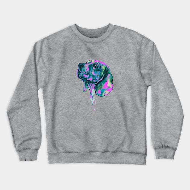 Neon Dog. Crewneck Sweatshirt by FanitsaArt